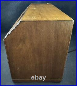 Vintage 1946 Temple E-514 Wooden Tube Radio Receiver Made in USA