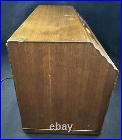 Vintage 1946 Temple E-514 Wooden Tube Radio Receiver Made in USA