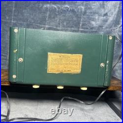 Vintage 1946 Truetone D2613 Green Bakelite Tube Radio Art Deco Parts/Repair