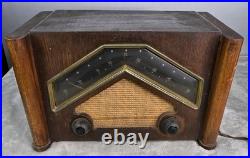 Vintage 1946 Zenith 6D029 Console-Tone Boomerang Tube Radio Works