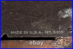 Vintage 1946 Zenith 6D029 Console-Tone Boomerang Tube Radio Works