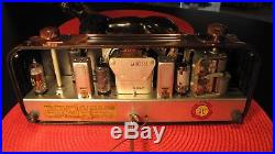 Vintage 1947 Abbotwares Am Tube Radio Model Z477 Copper Horse Serviced Works