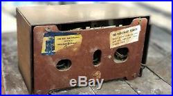 Vintage 1947 GE Model 60 Tube RADIO ALARM CLOCK Bakelite Case