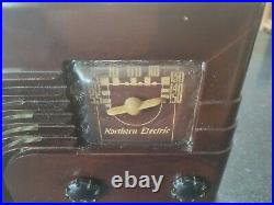 Vintage 1947 Northern Electric # 5000 Baby Champ RainbowithWaterfall Radio Works