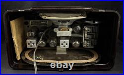 Vintage 1947 Setchell Carlson 427 Frog Eyes Bakelite Table Tube Radio