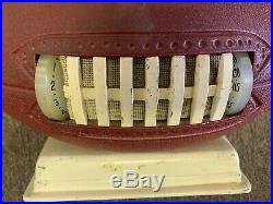 Vintage 1948-1952 The Gridiron Aluminum Football Tube Radio by Empire for repair
