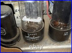 Vintage 1948 Airline Tube Radio, Model84 KR-1520