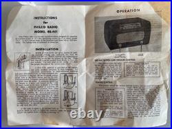 Vintage 1948 Philco Model 48-461 Tube Radio