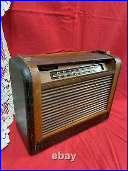 Vintage 1948 Philco Tube Radio 48-460cp Cabinet In Good Condition Missing Tubes