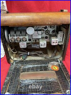 Vintage 1948 Philco Tube Radio 48-460cp Cabinet In Good Condition Missing Tubes