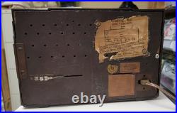 Vintage 1948 Westinghouse H204A Tube AM/FM Radio Mid-Century Bakelite Works