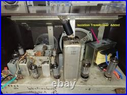 Vintage 1948 Westinghouse H204A Tube AM/FM Radio Mid-Century Bakelite Works