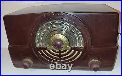Vintage 1948 Zenith FM 7H820Z Bakelite Tube Long Distance Radio Working