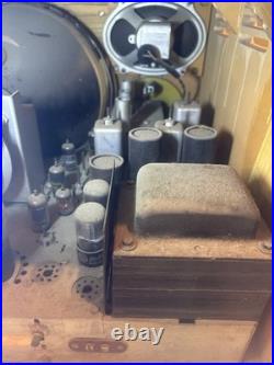 Vintage 1949 Crosley 9-413B 10 Tube Television AM/FM Radio Combo Untested