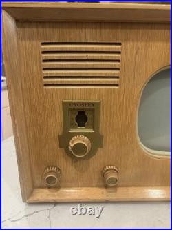 Vintage 1949 Crosley 9-413B 10 Tube Television AM/FM Radio Combo Untested