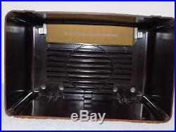 Vintage 1949 DEWALD C-800 AM/FM Bakelite Tube Radio Cleaned Tested and Working
