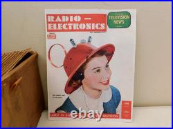 Vintage 1949 Old Antique MID Century Man From Mars Merri-lei Tube Hat Radio