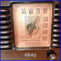 Vintage 1949 Philco Transitone Model 49-500 Vacuum Tube Radio Code-121 restored