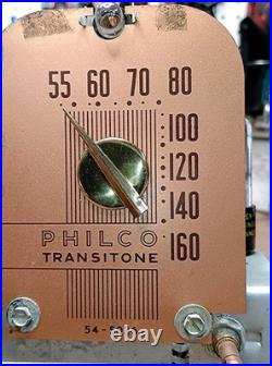 Vintage 1949 Philco Transitone Model 49-500 Vacuum Tube Radio Code-121 restored