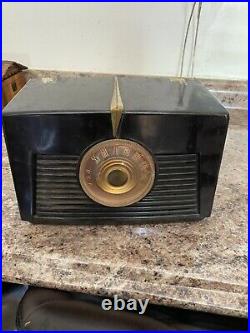 Vintage 1949 RCA Victor 8 X 541 BROWN Bakelite Tube Radio Parts Or Repair