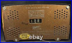 Vintage 1949 Zenith 7H920 Tube Radio Receiver Made in USA