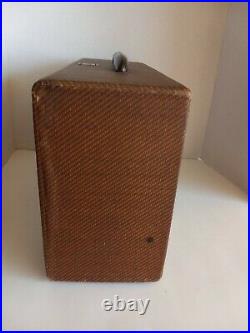 Vintage 194o's Emerson Tube/portable Radio Model Number Unkown Works