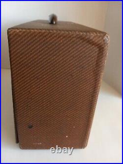 Vintage 194o's Emerson Tube/portable Radio Model Number Unkown Works
