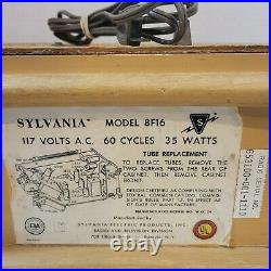 Vintage 1950-1960's Sylvania AM/FM Radio Model 8F16 117 Volts 60 Cycles 35 Watts