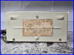Vintage 1950 Arvin 740T Tube Radio Metal Case Working Serviced Ivory MCM