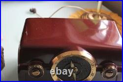 Vintage 1950 Crosley Dashboard Bakelite Tube Radio Works