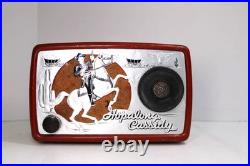 Vintage 1950 Old Nice Red Arvin Hopalong Cassidy Cowboy Radio Western Theme
