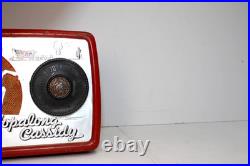 Vintage 1950 Old Nice Red Arvin Hopalong Cassidy Cowboy Radio Western Theme