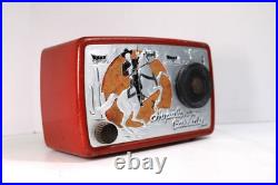 Vintage 1950 Old Nice Red Arvin Hopalong Cassidy Cowboy Radio Western Theme Vintage 1950 Old Nice Red Arvin Hopalong Cassidy Cowboy Radio Western Theme