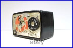 Vintage 1950 Old Very Nice Arvin Hopalong Cassidy Cowboy Radio Western Theme