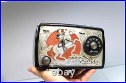 Vintage 1950 Old Very Nice Arvin Hopalong Cassidy Cowboy Radio Western Theme