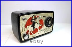 Vintage 1950 Old Very Nice Arvin Hopalong Cassidy Cowboy Radio Western Theme