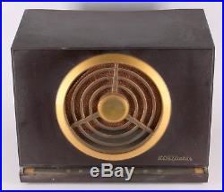 Vintage 1950 Rca Victor 9x561 Bakelite Golden Throat Am Tube Radio Amp