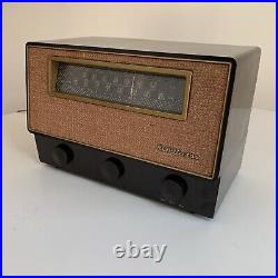 Vintage 1950 Working RCA VICTOR X-711 AM/FM/Phono 7-Tube Radio Brown Bakelite