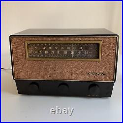 Vintage 1950 Working RCA VICTOR X-711 AM/FM/Phono 7-Tube Radio Brown Bakelite