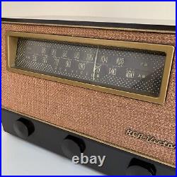 Vintage 1950 Working RCA VICTOR X-711 AM/FM/Phono 7-Tube Radio Brown Bakelite