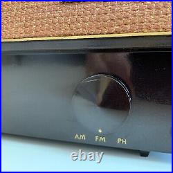 Vintage 1950 Working RCA VICTOR X-711 AM/FM/Phono 7-Tube Radio Brown Bakelite
