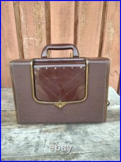 Vintage 1950 Zenith G503 Tube Portable Radio Bakelite Flip-Up Dial Original Box