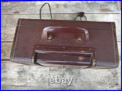 Vintage 1950 Zenith G503 Tube Portable Radio Bakelite Flip-Up Dial Original Box