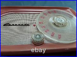 Vintage 1950's CORONADO Tube Radio Model RA44-8140A in CORAL Gambles store