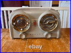 Vintage 1950's CROSLEY D25 Dashboard Alarm Clock Radio rare Mid-Century