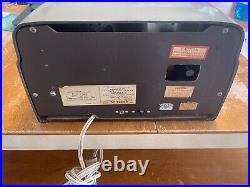 Vintage 1950's CROSLEY D25 Dashboard Alarm Clock Radio rare Mid-Century