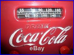 Vintage 1950's Coca-cola Coke Bakealite Tube Radio Works
