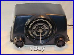 Vintage 1950's Crosley Bullseye Midnight Blue Tube Radio Works
