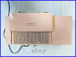 Vintage 1950's GE General Electric Tube Alarm Clock Radio C-416C Princess Pink