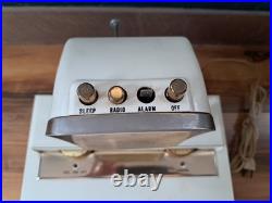 Vintage 1950's MCM Philco Predicta Clock Radio Tested & Working SEE PHOTOS